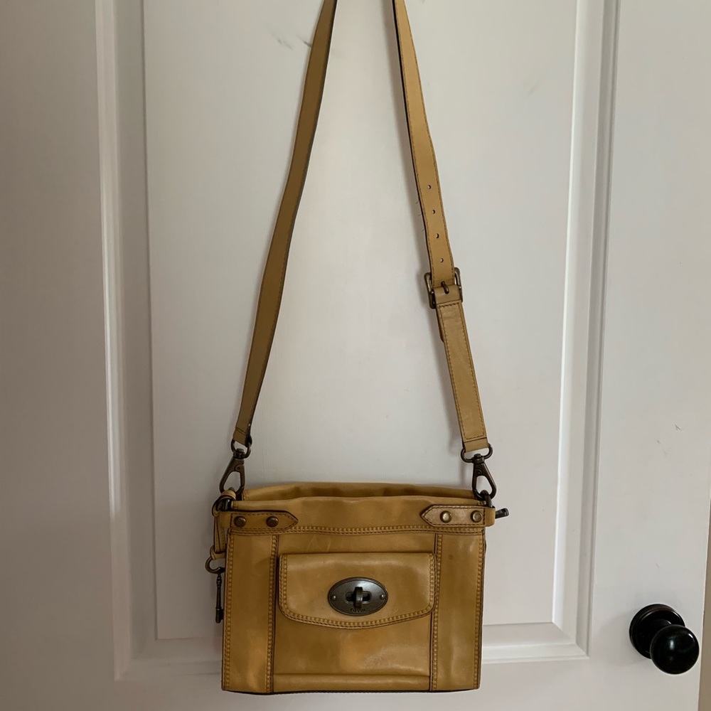 Mustard Fossil Crossbody